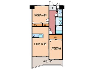 ノーブル三ヶ森の物件間取画像